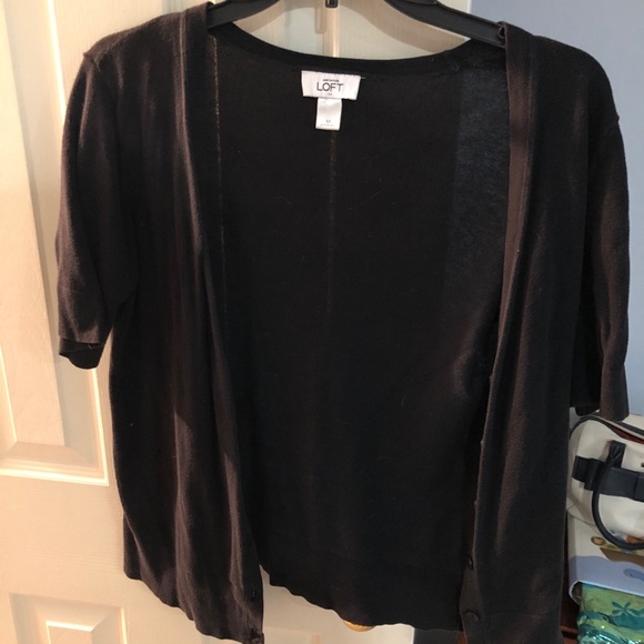 LOFT Sweaters - Black LOFT Cardigan
